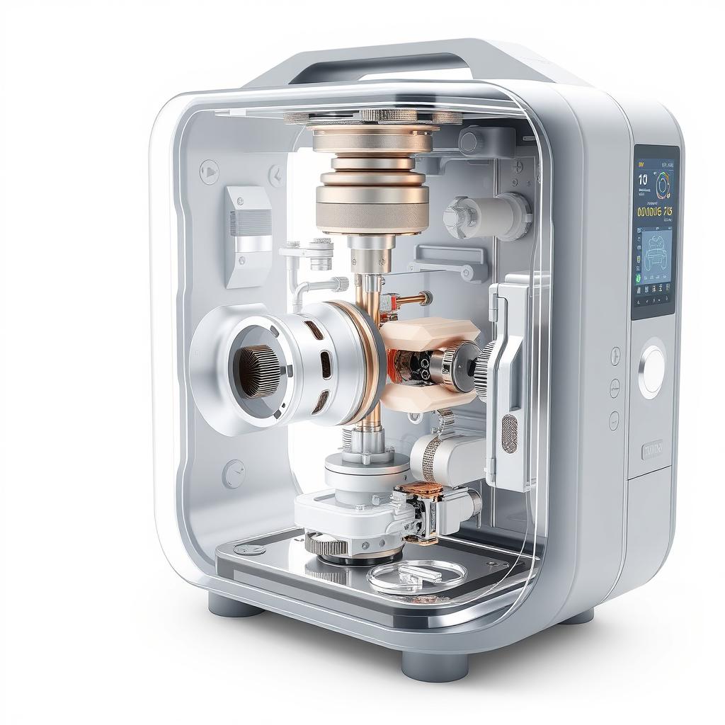 Interaktywny model 3D sprzętu medycznego w przekroju